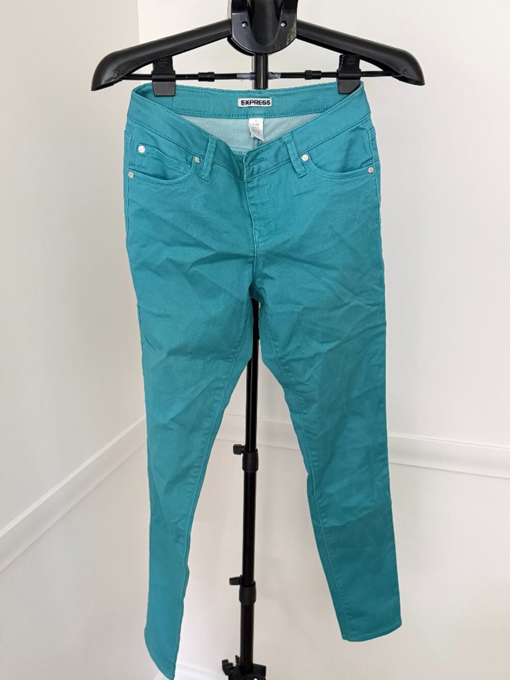 Express Turquoise Skinny Pants Size 6